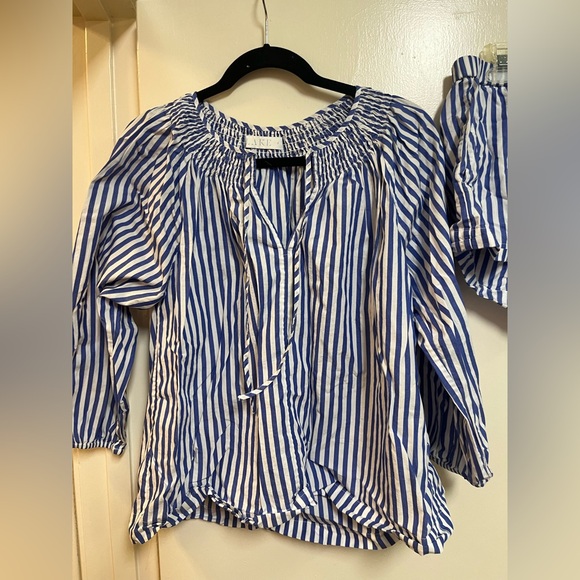 Blue Striped Women's Sleepwear Set - Picture 3 of 6